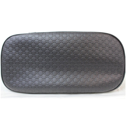 GUCCI Dome Medium Microguccissima Leather Shoulder Bag Black 449663