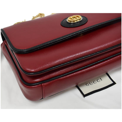 GUCCI Linea Marina Small Leather Chain Shoulder Bag Red 576421 - 10% OFF