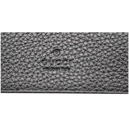 GUCCI Zumi Mini Grainy Leather Chain Wallet Black 570660 - 10% OFF