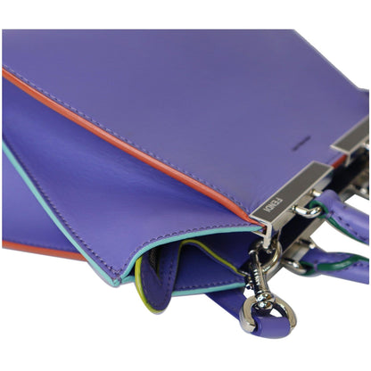 FENDI 3 Jours Mini Calfskin Leather Crossbody Bag Iris