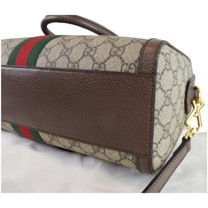 GUCCI Ophidia GG Canvas Medium Top Handle Shoulder Bag Beige 524532