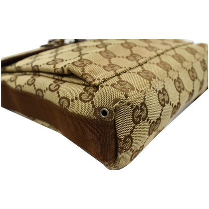 GUCCI Monogram Canvas Small Messenger Bag Brown 92646