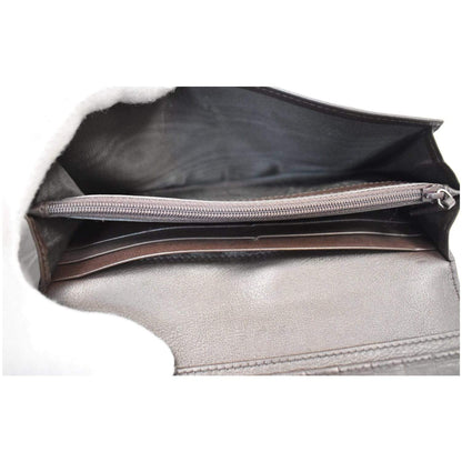 GUCCI Guccissima Continental Flap Wallet Black 233154
