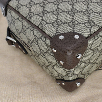 GUCCI GG Supreme Monogram Canvas Shoulder Bag Beige 626363
