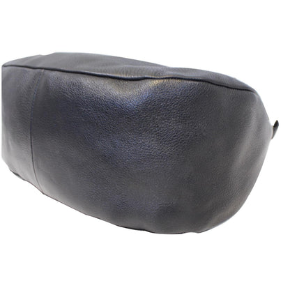 PRADA Vitello Daino Leather Hobo Bag Black