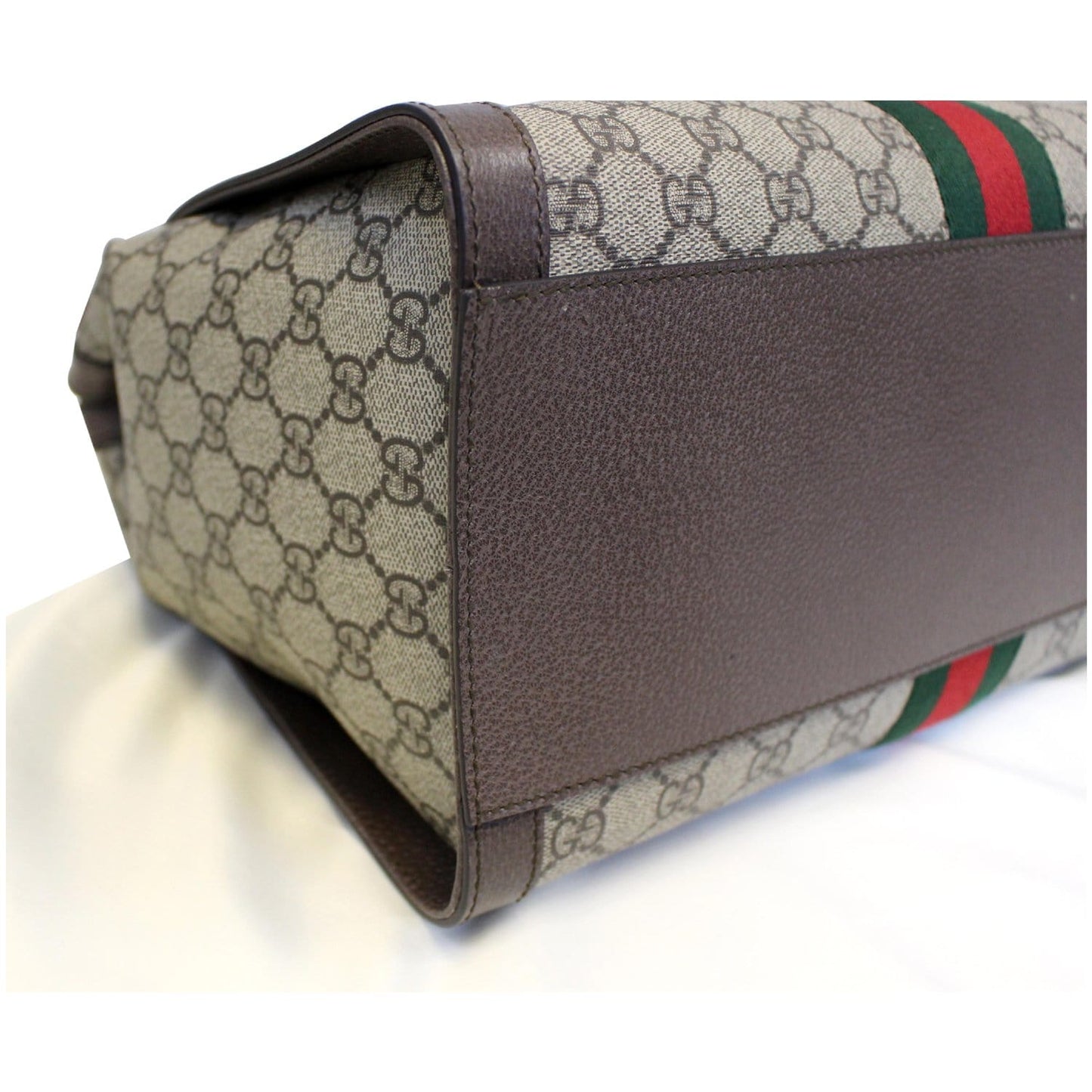 GUCCI Ophidia Medium GG Supreme Tote Shoulder Bag Beige 524537