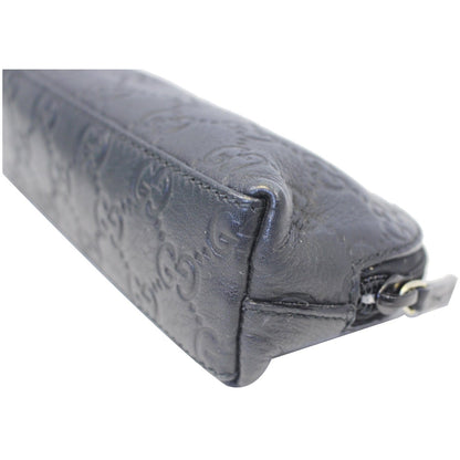 GUCCI Guccissima Cosmetic Case Bag Black 272367