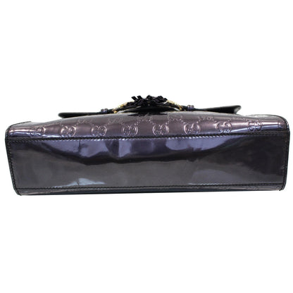 GUCCI Emily Guccissima Chain Shoulder Bag Plum 295402