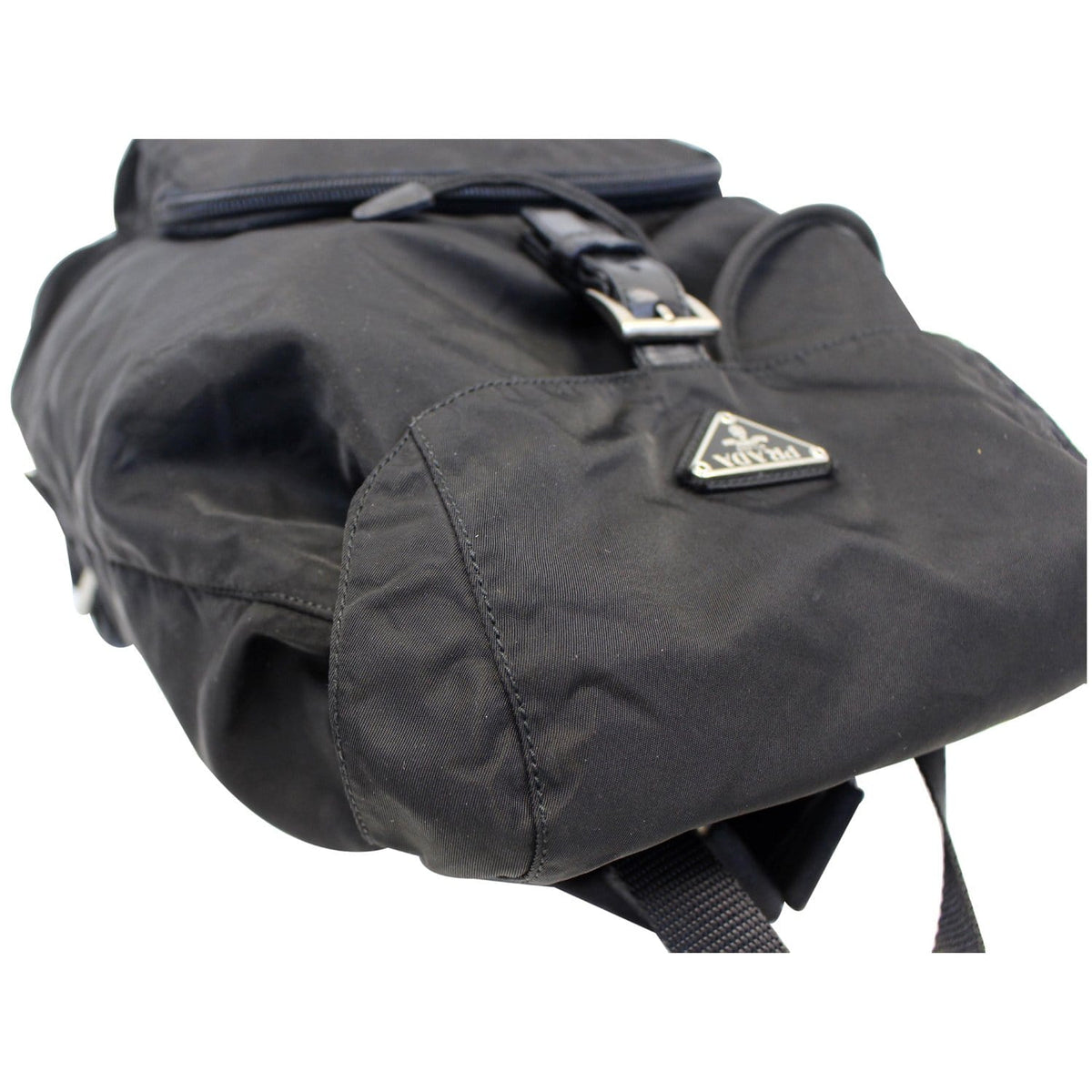 PRADA Nylon Backpack Bag Black