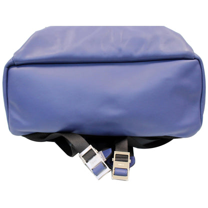 FENDI Are You Serious Backpack Bag with Face Charm Blue