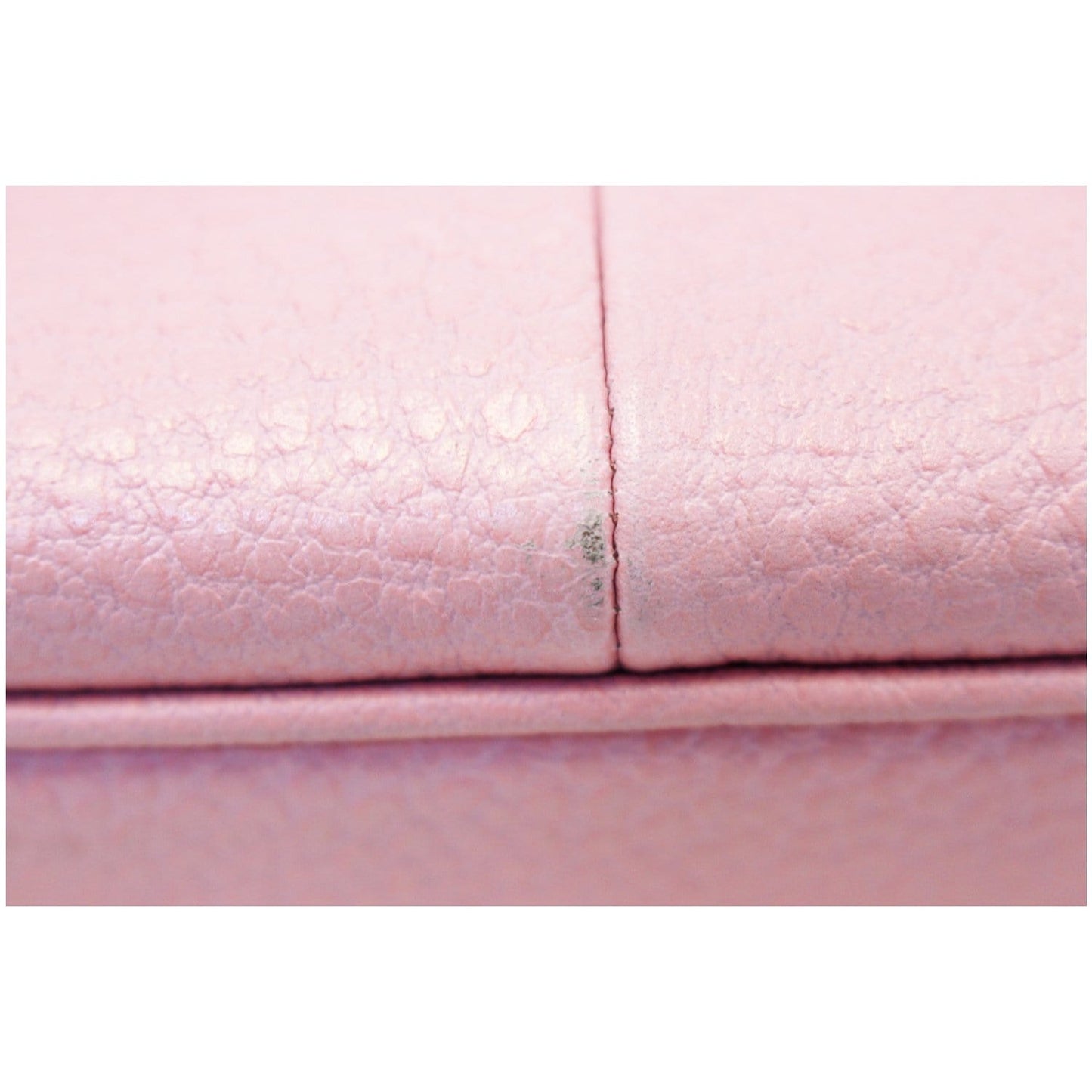GUCCI Calfskin Bamboo Top Handle Bag Pink