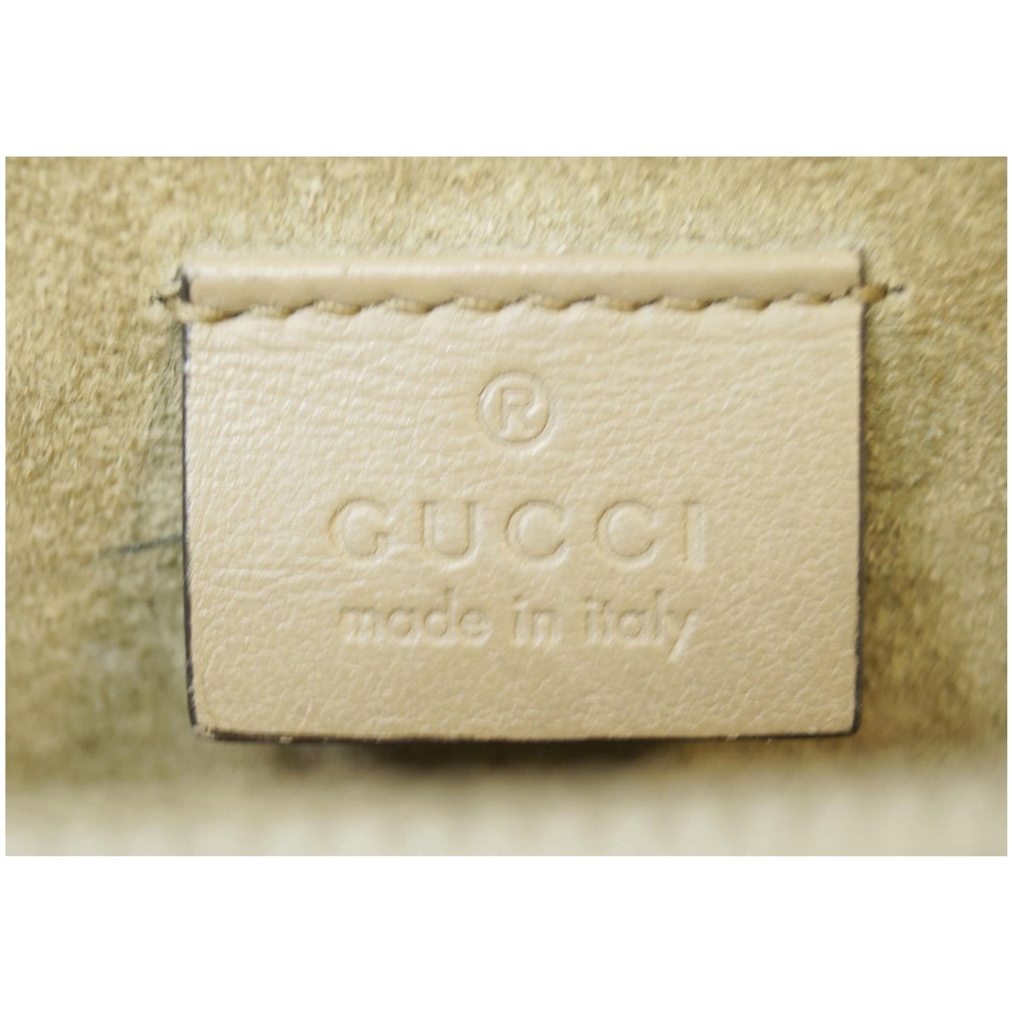 GUCCI Dionysus Medium GG Supreme Monogram Shoulder Bag Taupe