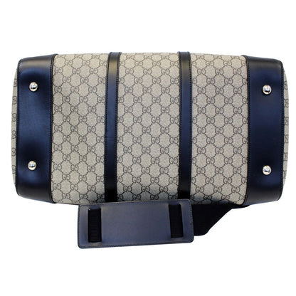 GUCCI GG Supreme Duffle Travel Bag Beige/Black