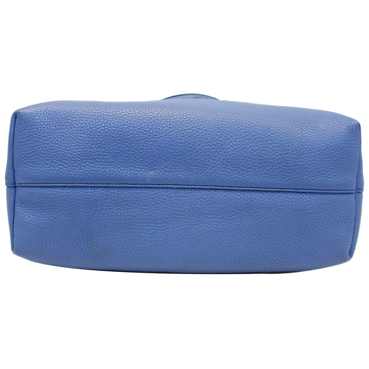 PRADA Vitello Phenix Leather Tote Bag Blue