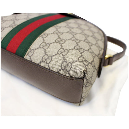 GUCCI Ophidia GG Supreme Monogram Web Shoulder Crossbody Bag