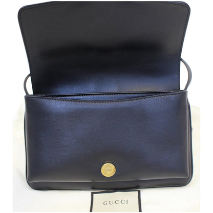 GUCCI Arli Small Leather Shoulder Bag Black 550129