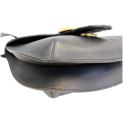 GUCCI GG Marmont Calfskin Leather Shoulder Bag 409154 Black