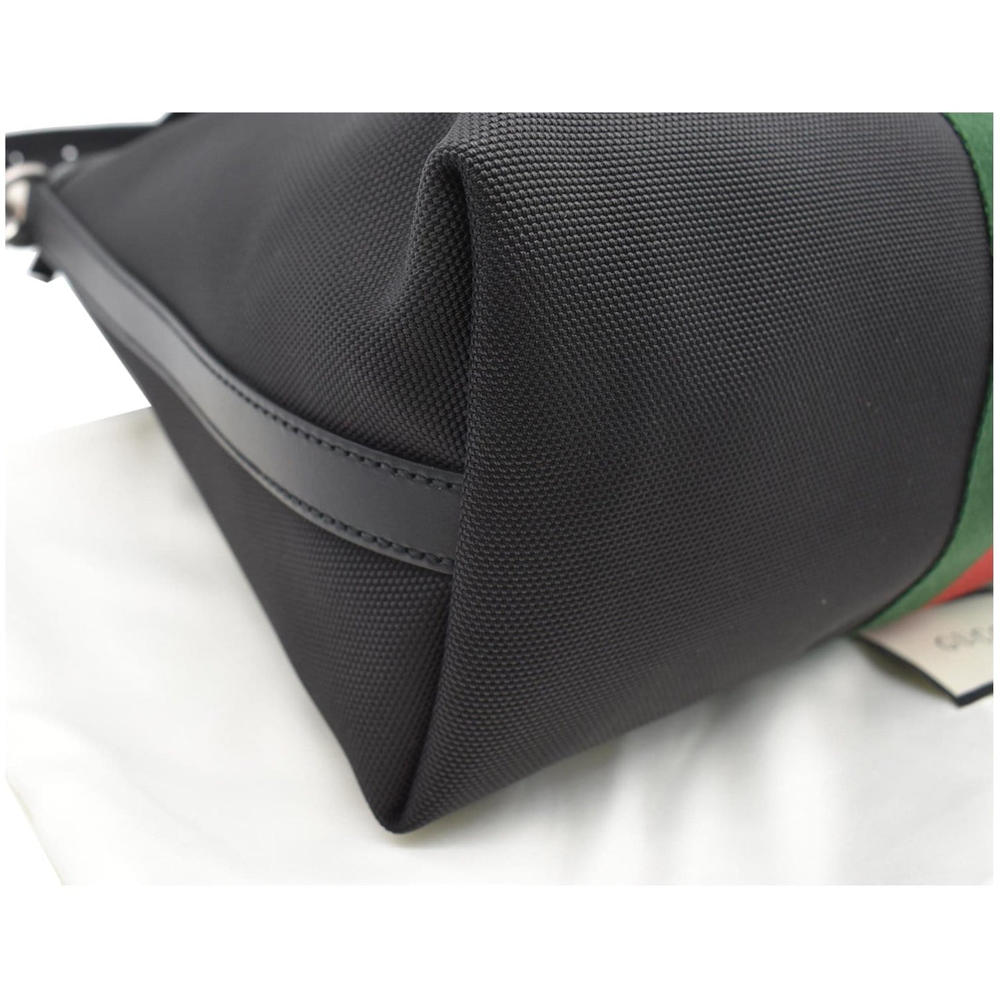 GUCCI Nylon Top Handle Tote Shoulder Bag Black 630923 - 20% OFF