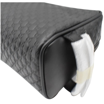 GUCCI GG Microguccissima Leather Toiletry Case Black 419775 - 10% OFF