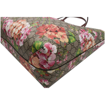 GUCCI Blooms Reversible Floral GG Canvas Tote Bag Multicolor 368571