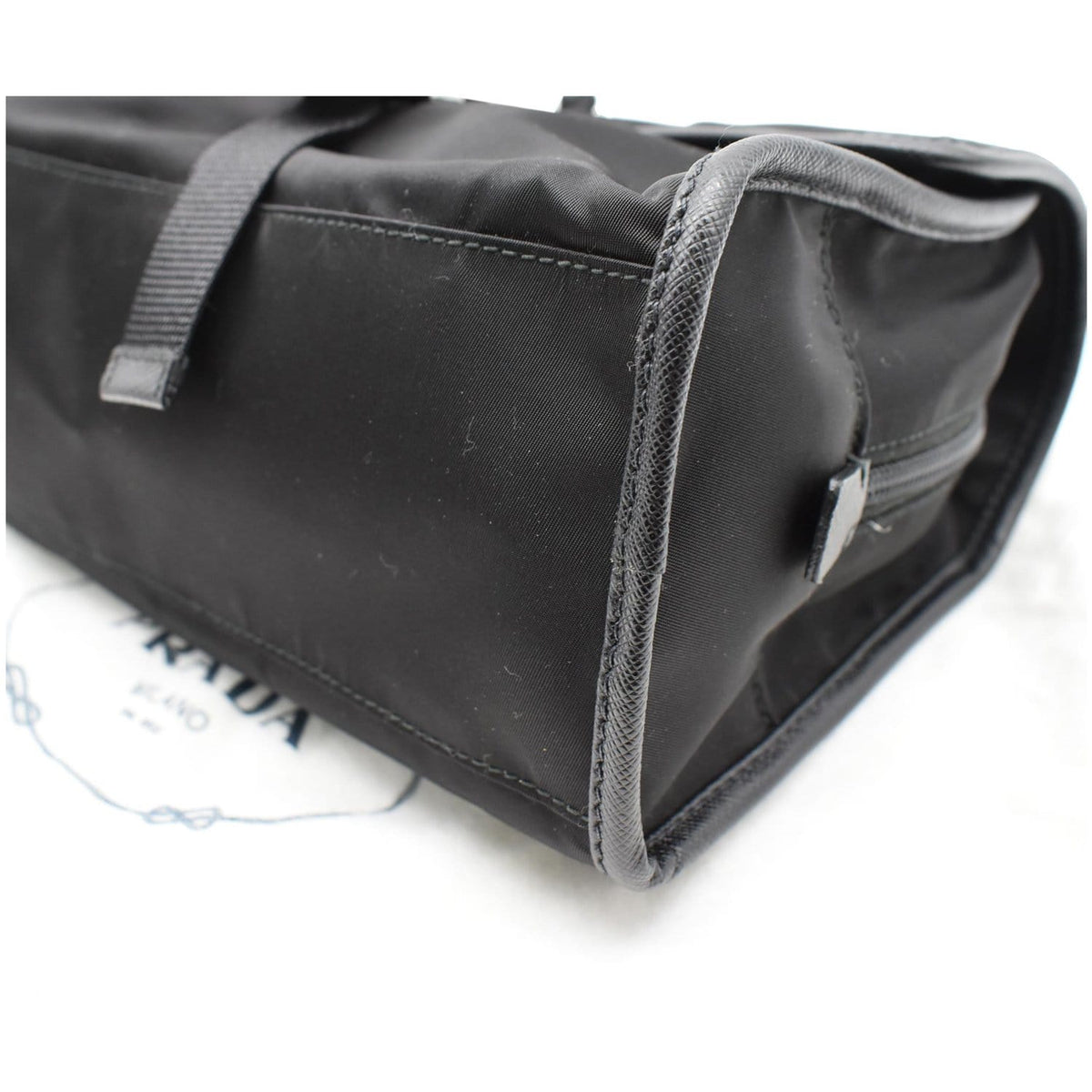 PRADA Nylon and Saffiano Leather 3789 Smartphone Case Black