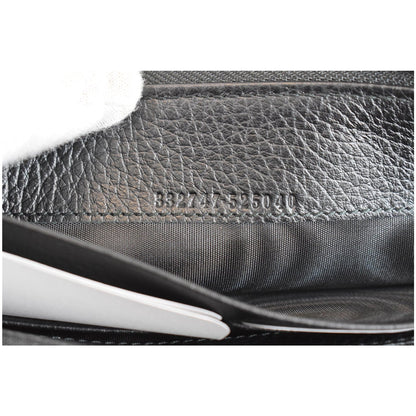 GUCCI GG Canvas Zip Around Wallet Black 332747