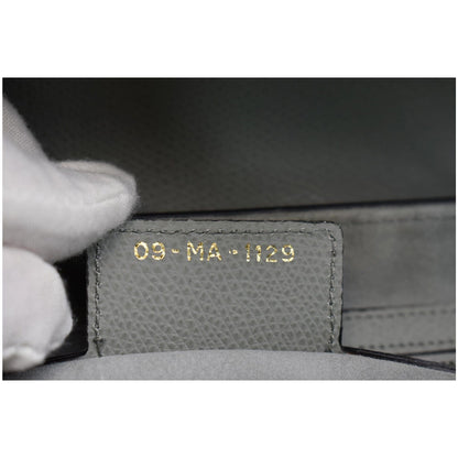 CHRISTIAN DIOR Saddle Leather Shoulder Bag Grey