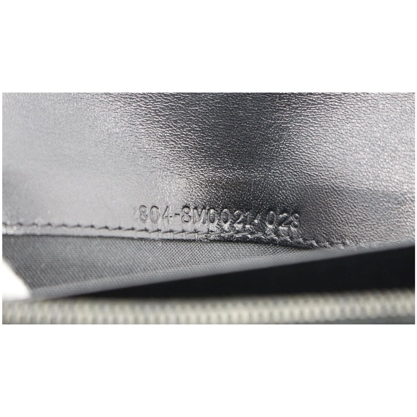 FENDI Zucchino Monogram Canvas Long Bi-Fold Wallet Black