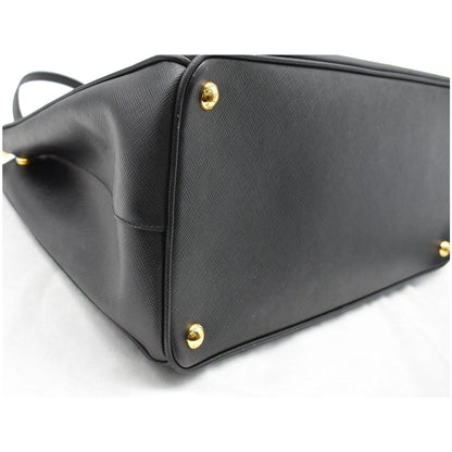PRADA Galleria Large Saffiano Leather Tote Bag Black
