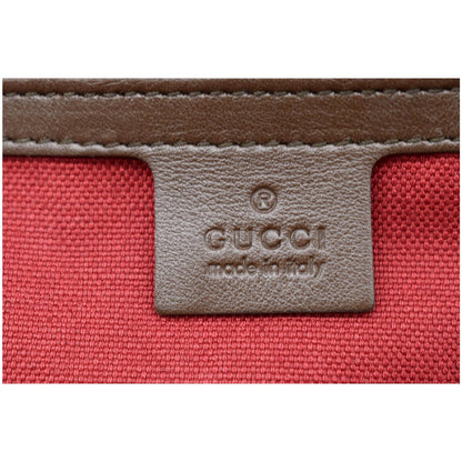 GUCCI Web GG Supreme Suitcase Travel Bag Beige 424501 - 25% OFF