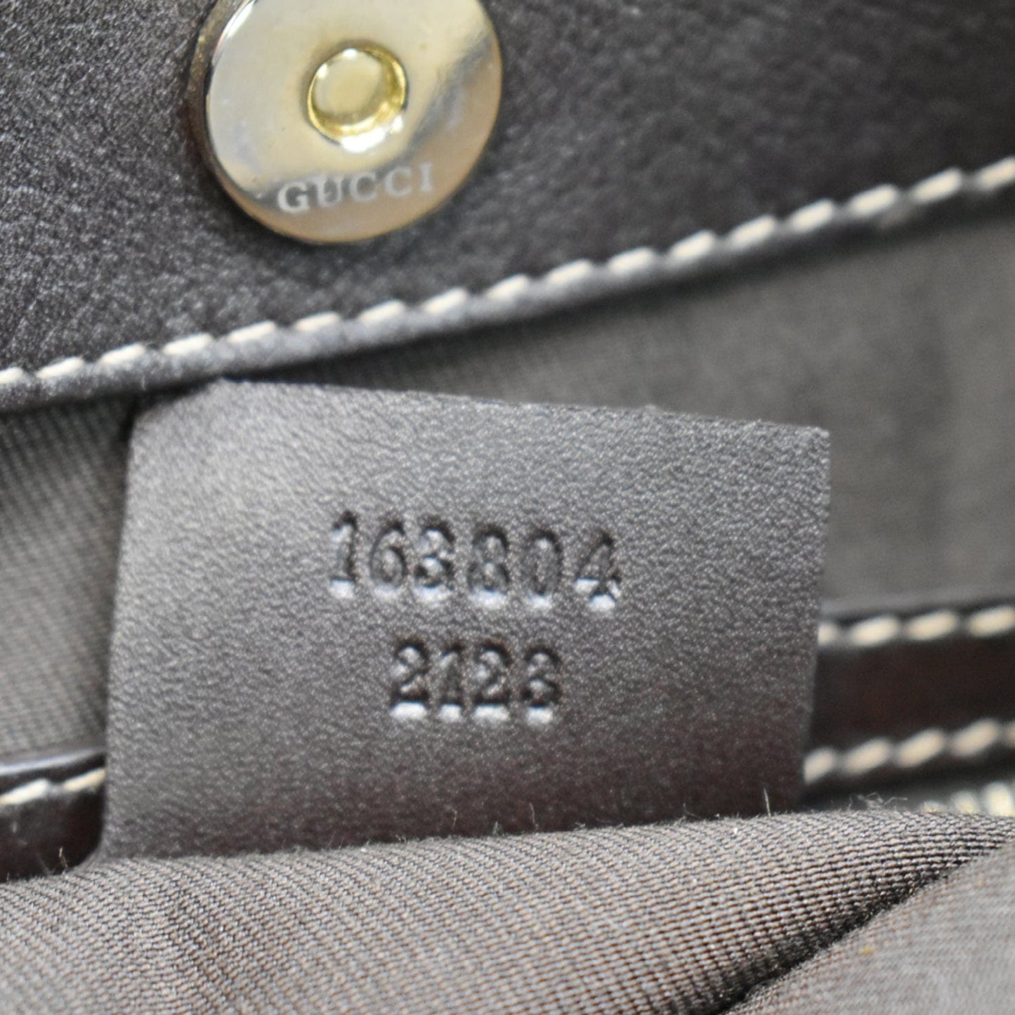 GUCCI 85th Anniversary Horsebit GG Canvas Hobo Bag Beige 163804