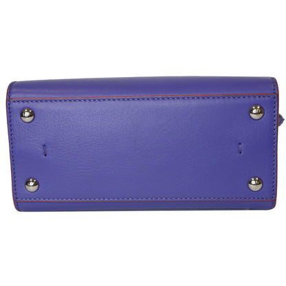 FENDI 3 Jours Mini Calfskin Leather Crossbody Bag Iris