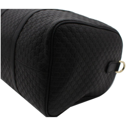 GUCCI Microguccissima Leather Boston Bag Black 449646