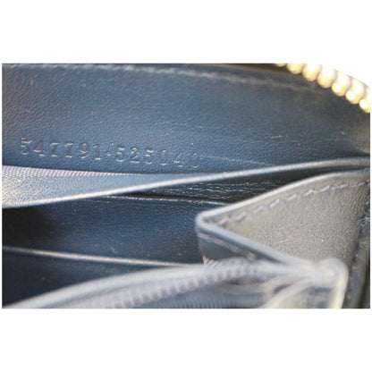 GUCCI Zip Around NY New York Yankees Patch Guccissima Wallet Blue - Last Call
