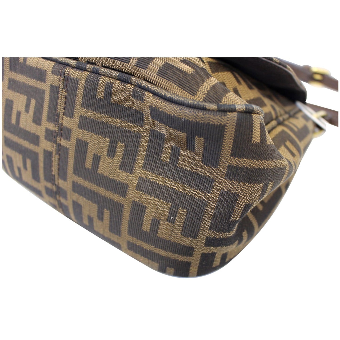 FENDI Zucca Small Crossbody Bag Tobacco Brown