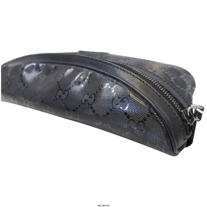 GUCCI GG Imprime Monogram Waist Bum Bag Black 233269