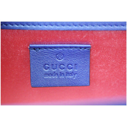 GUCCI Broadway Mini Velvet Crossbody Bag 544242 Blue