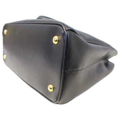 PRADA Galleria Medium Saffiano Leather Tote Bag Black