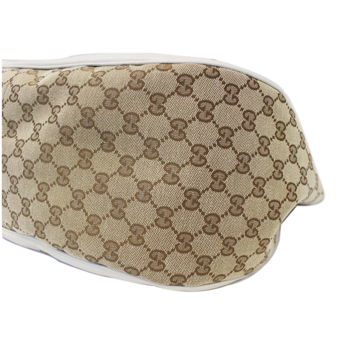 GUCCI Charlotte GG Monogram Beige/White Tote Shoulder Bag