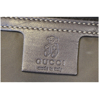 Gucci GG Supreme Canvas Trolley Backpack Bag Beige
