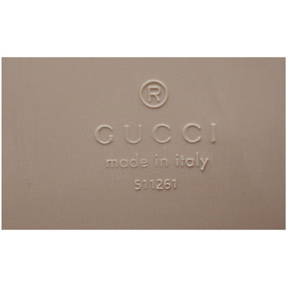 GUCCI Gomma Logo Rubber Tote Bag Pale Pink