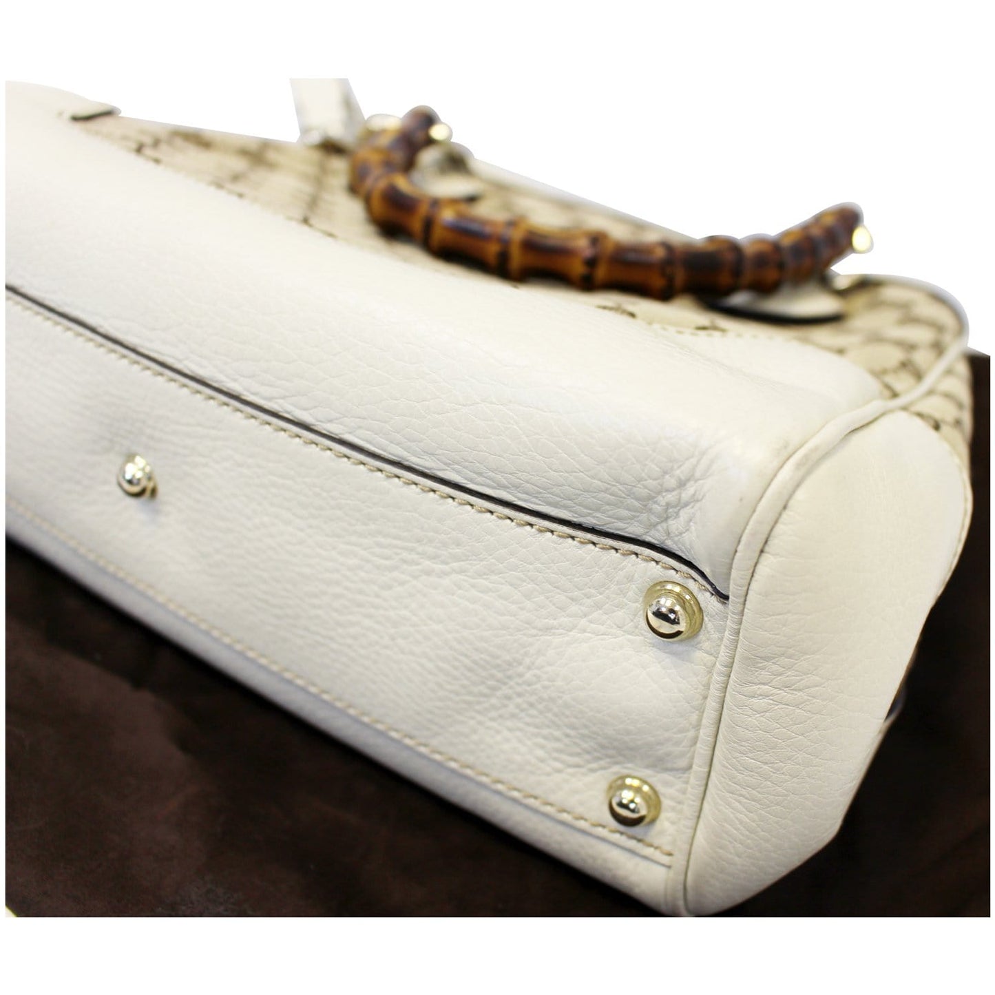 GUCCI Bamboo Diana GG Canvas 2Way Shoulder Handbag