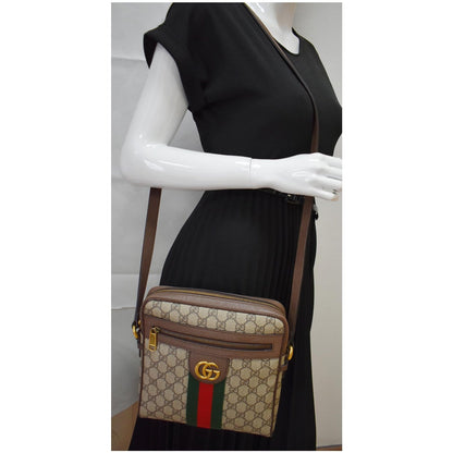 Gucci Ophidia Small GG Canvas Messenger Bag Beige 547926