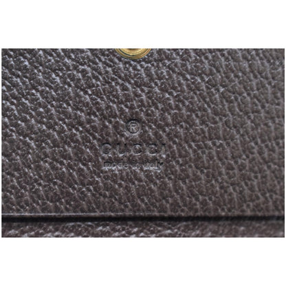 GUCCI Ophidia GG Card Case Wallet Beige
