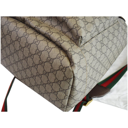 GUCCI Soft GG Supreme Canvas Backpack Bag Beige 473869