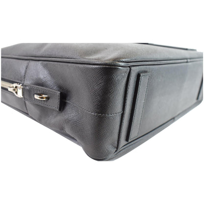 PRADA Saffiano Leather Briefcase Bag Black
