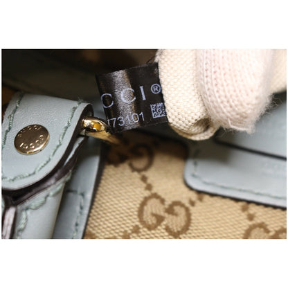 GUCCI Vintage Web Original GG Boston Bag Beige 247205