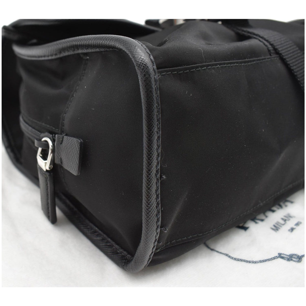 PRADA Nylon and Saffiano Leather 3789 Smartphone Case Black