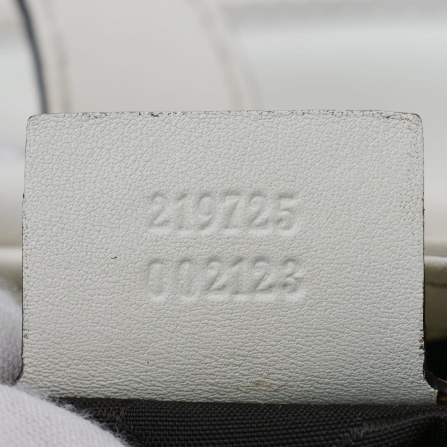GUCCI Jackie Medium Leather Shoulder Bag White 219725