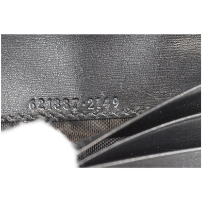 GUCCI Horsebit 1955 Card Case Wallet Black 621887